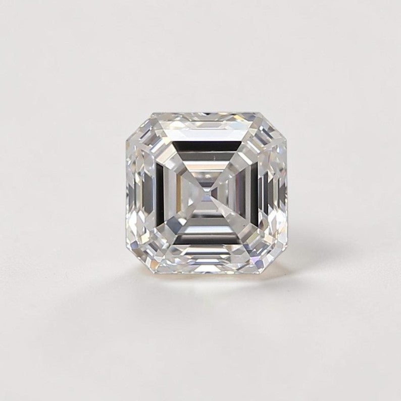 0.5ct to 3ct Asscher cut Lab Grown Diamond, IGI Certified, EF Colour, VVS/VS Clarity