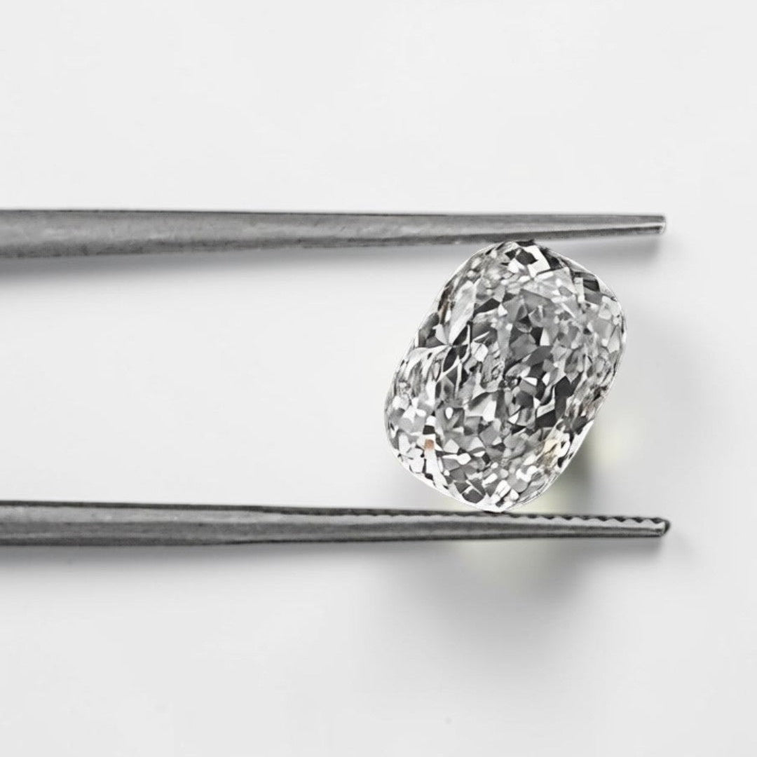 1 CT IGI Certified Cushion Portuguese Cut Diamond, Lab Grown Diamond ,Portugal Flower Cut Lab Created Diamond, Diamond for Custom Ring