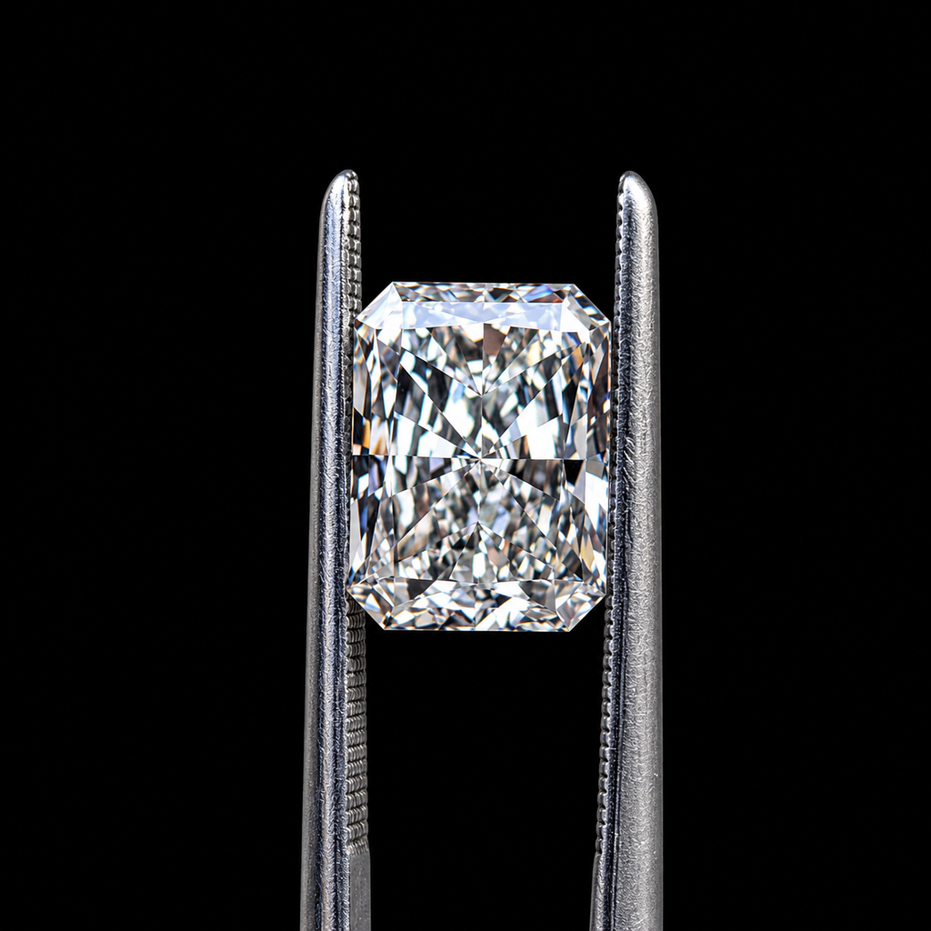 1ct to 5ct Radiant cut Lab Grown Moissanite Diamond, EF Colour, VVS/VS Clarity (Copy)