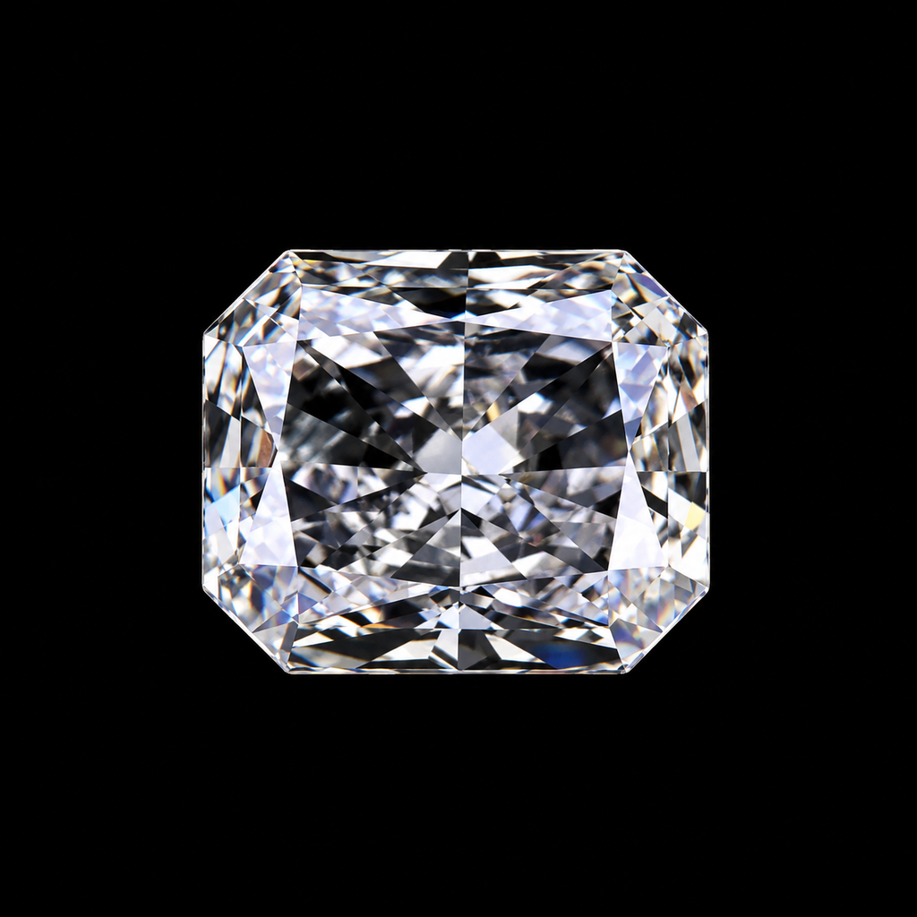1ct to 5ct Radiant cut Lab Grown Moissanite Diamond, EF Colour, VVS/VS Clarity (Copy)