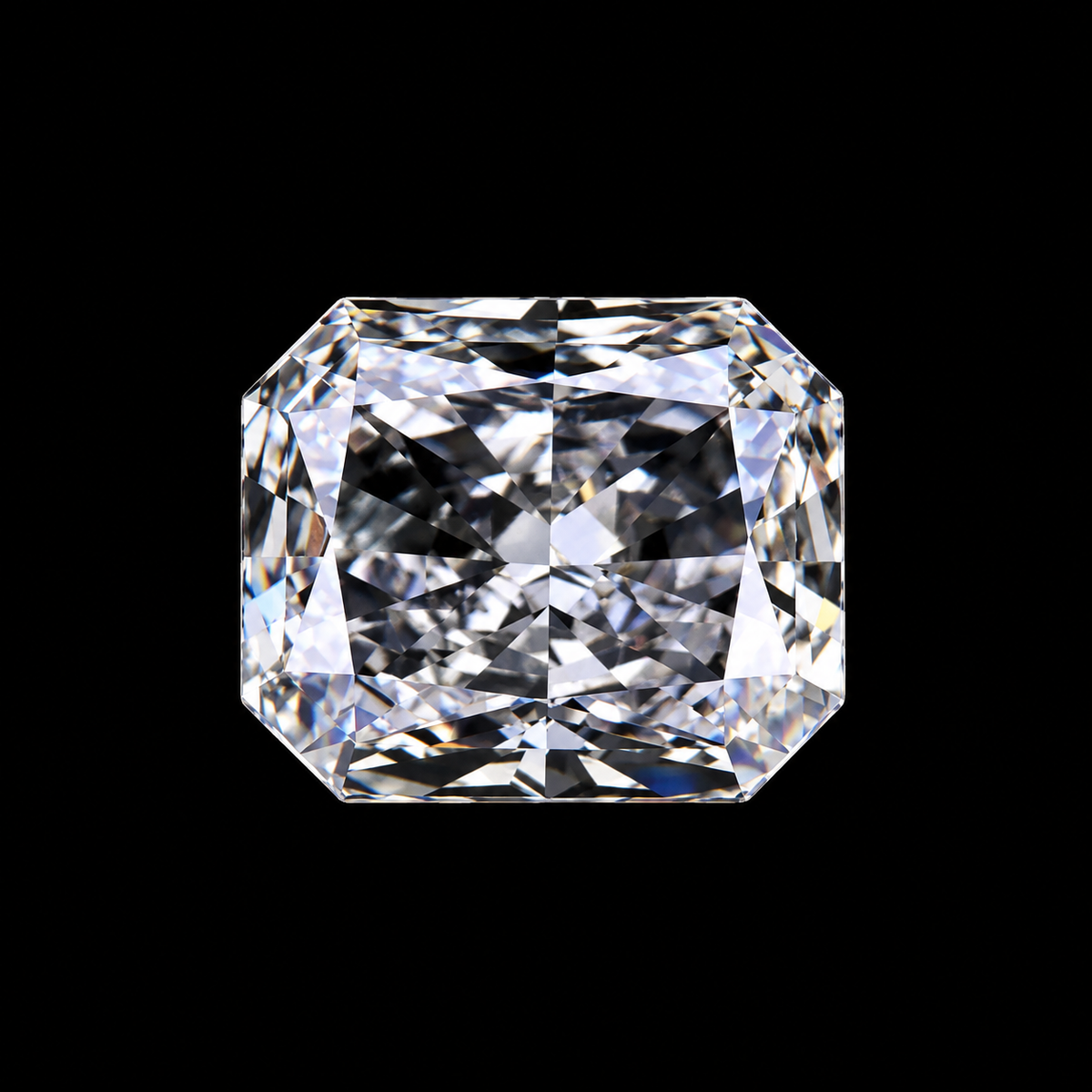 1ct to 5ct Radiant cut Lab Grown Moissanite Diamond, EF Colour, VVS/VS Clarity (Copy)