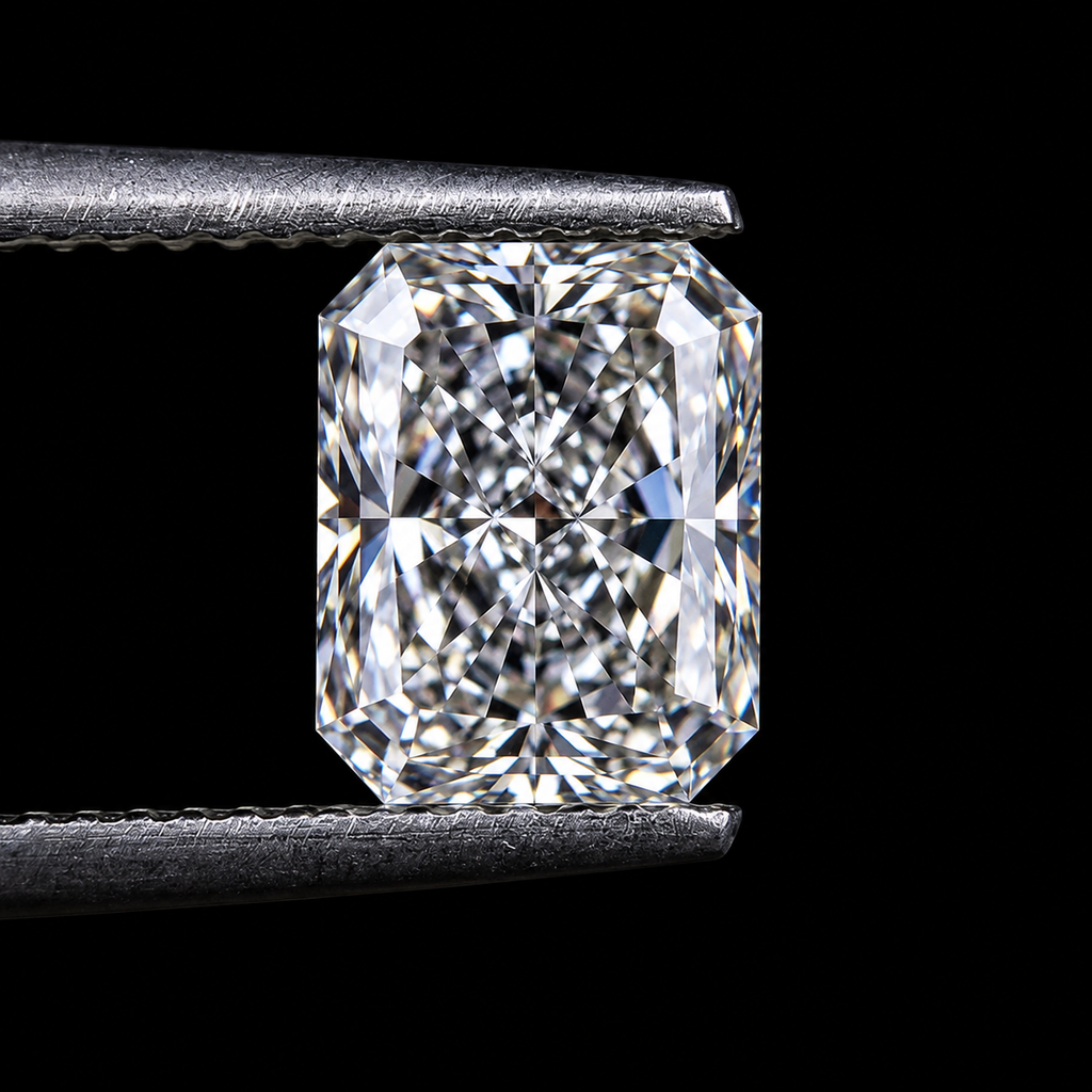 1ct to 5ct Radiant cut Lab Grown Moissanite Diamond, EF Colour, VVS/VS Clarity (Copy)