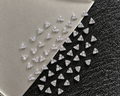 4 mm small Trillion loose Moissanite diamond, D color, VVS2 clarity