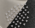 3 × 3 mm small Triangle loose Moissanite diamond, D color, VVS2 clarity