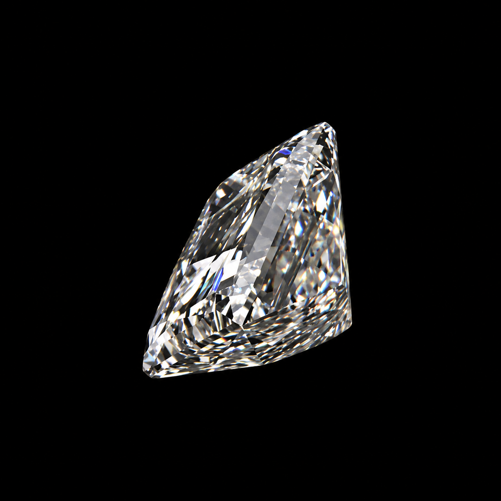 1ct to 5ct Princess cut Lab Grown Moissanite Diamond, EF Colour, VVS/VS Clarity