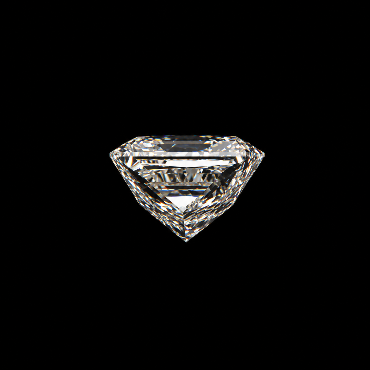 1ct to 5ct Princess cut Lab Grown Moissanite Diamond, EF Colour, VVS/VS Clarity