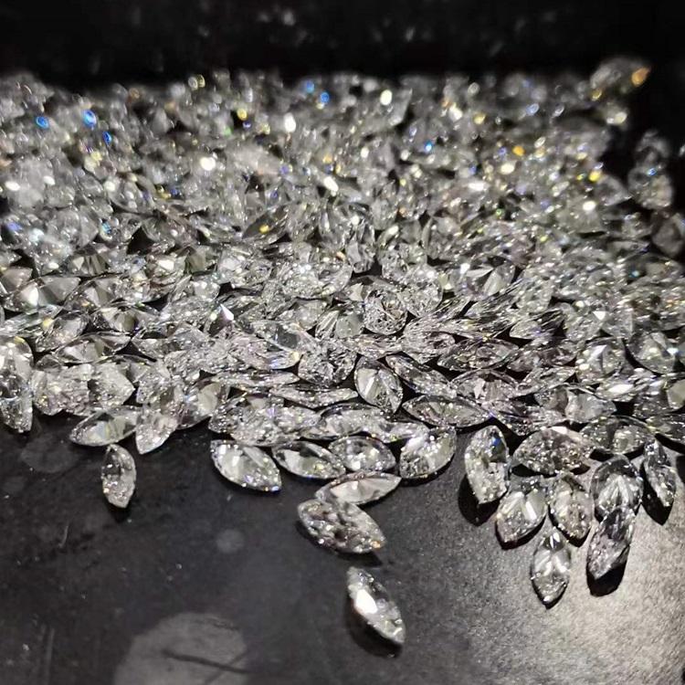 1.5 × 2.5 mm small Marquise loose Moissanite diamond, D color, VVS2 clarity