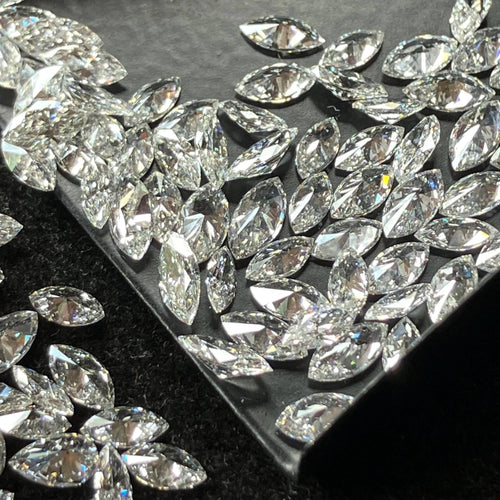 1.5 × 2.5 mm small Marquise loose Moissanite diamond, D color, VVS2 clarity