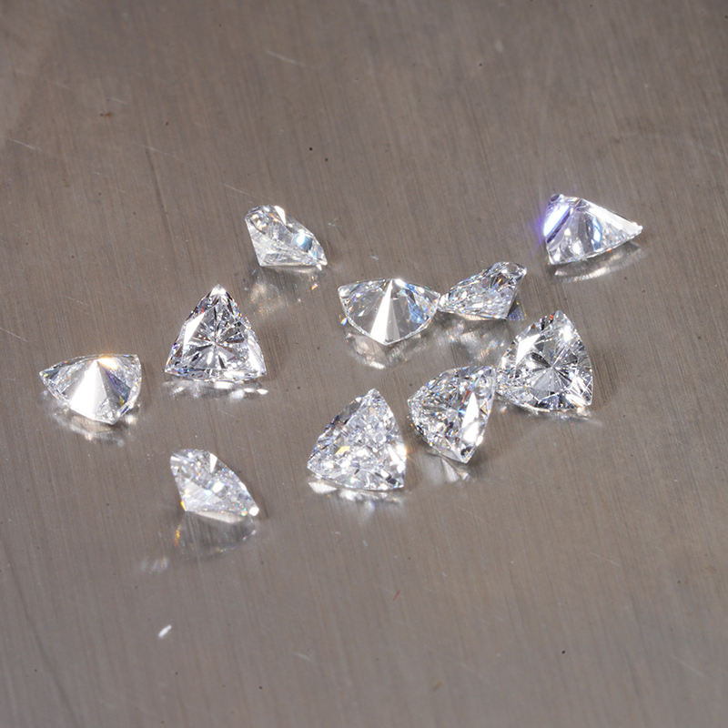 6 mm small Trillion loose Moissanite diamond, D color, VVS2 clarity