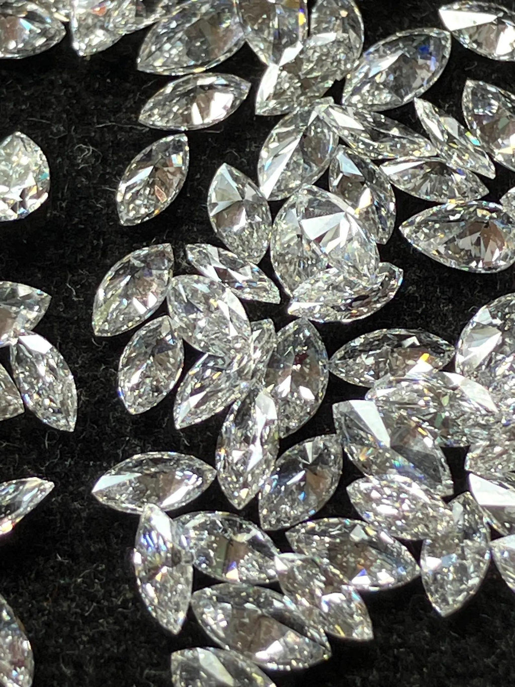 1.5 × 3 mm small Marquise loose Moissanite diamond, D color, VVS2 clarity