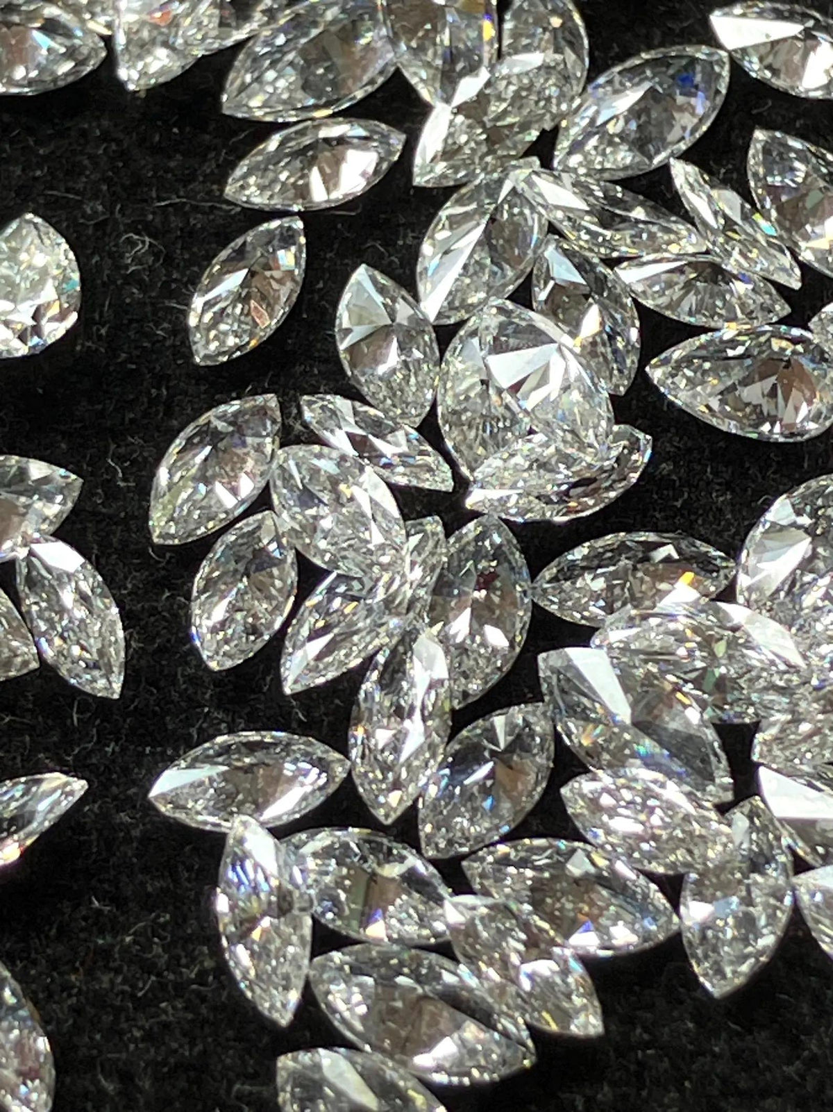 1.5 × 3 mm small Marquise loose Moissanite diamond, D color, VVS2 clarity