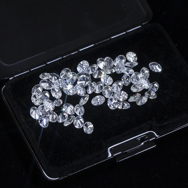 5 × 7 mm small oval loose Moissanite diamond, D color, VVS2 clarity