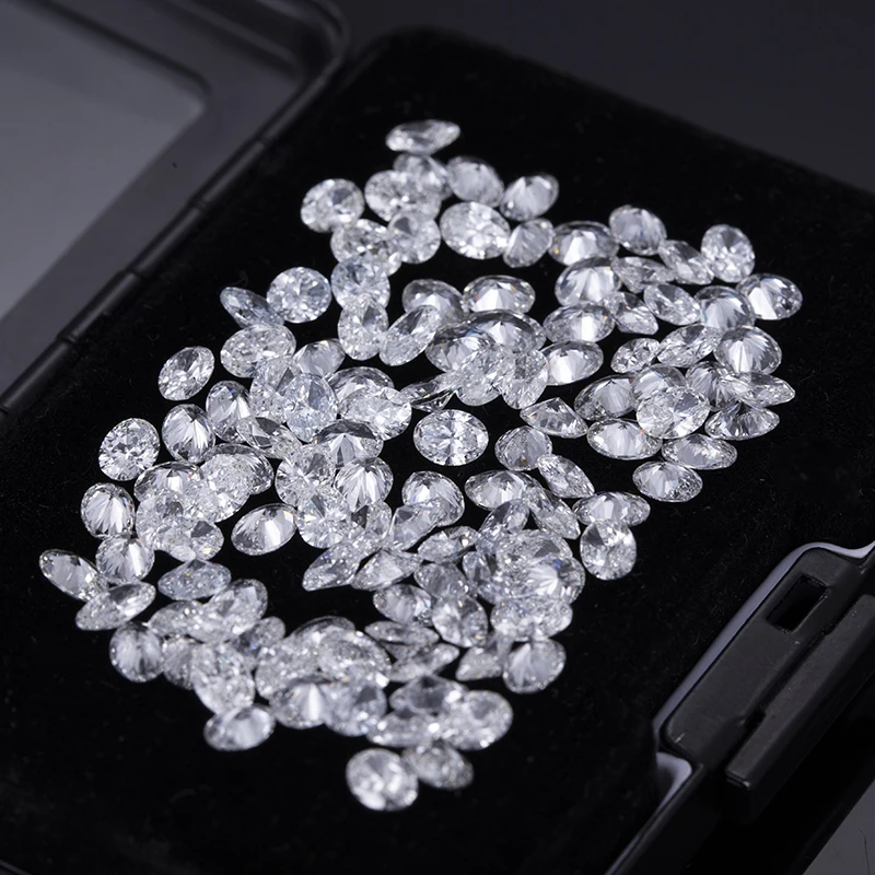 2 × 3 mm small oval loose Moissanite diamond, D color, VVS2 clarity