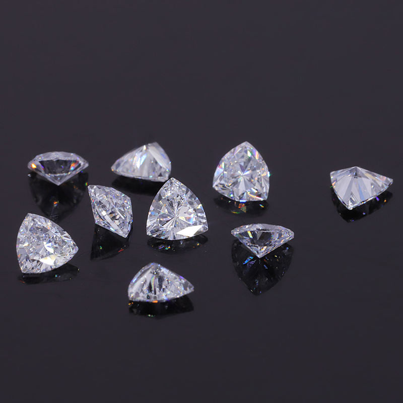 4 mm small Trillion loose Moissanite diamond, D color, VVS2 clarity