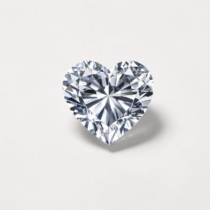 0.5ct to 3ct Heart cut Lab Grown Diamond, IGI Certified, EF Colour, VVS/VS Clarity
