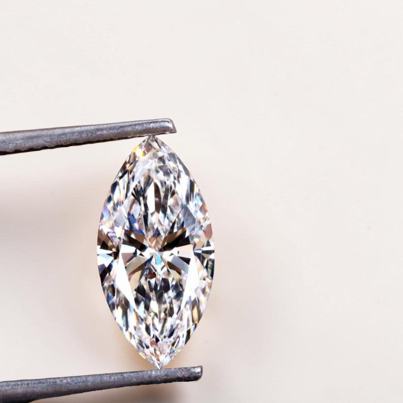 0.5ct to 3ct Marquise cut Lab Grown Diamond, IGI Certified, EF Colour, VVS/VS Clarity