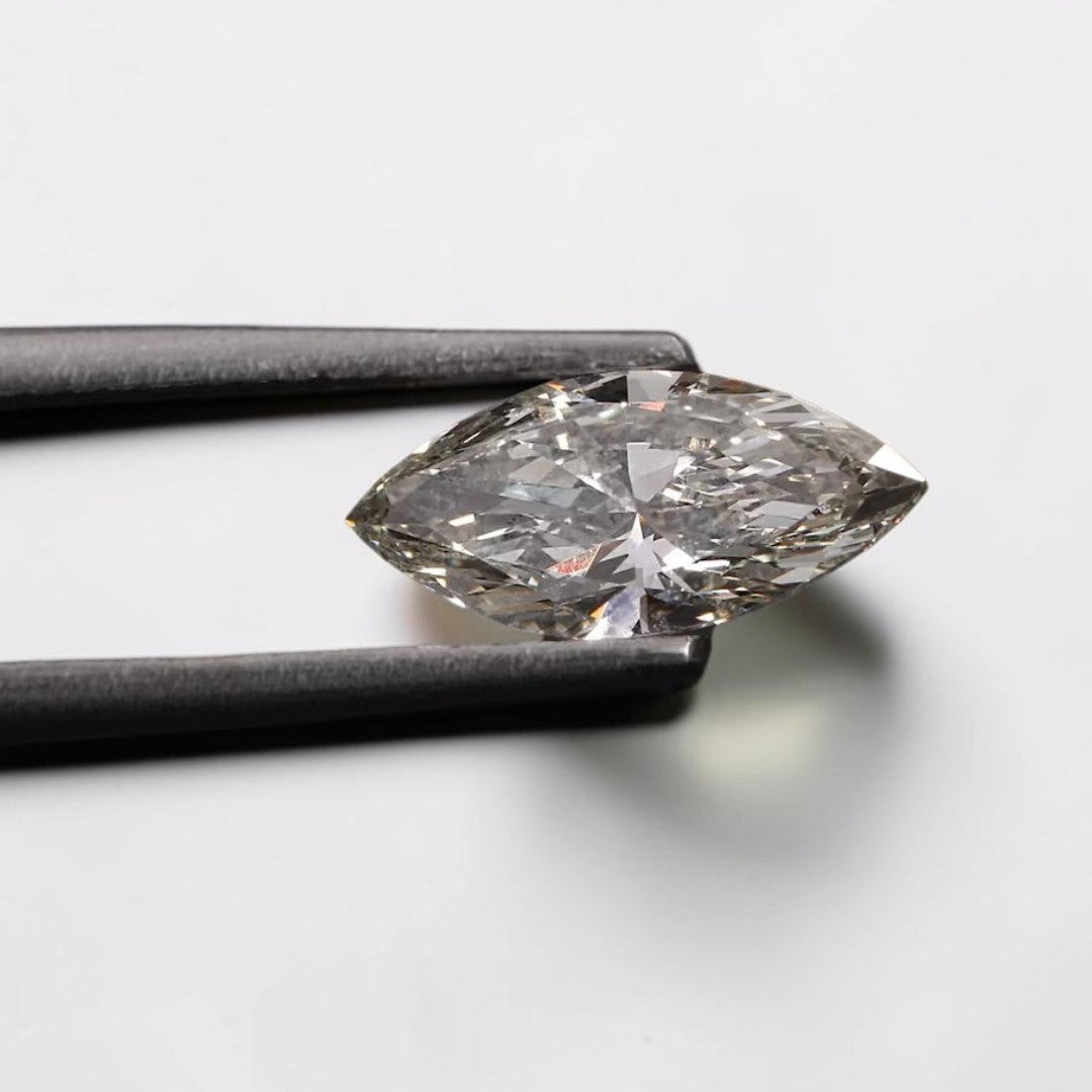 1 CT IGI Certified Marquise Portuguese Cut Diamond, Lab Grown Diamond ,Portugal Flower Cut Lab Created Diamond, Diamond for Custom Ring