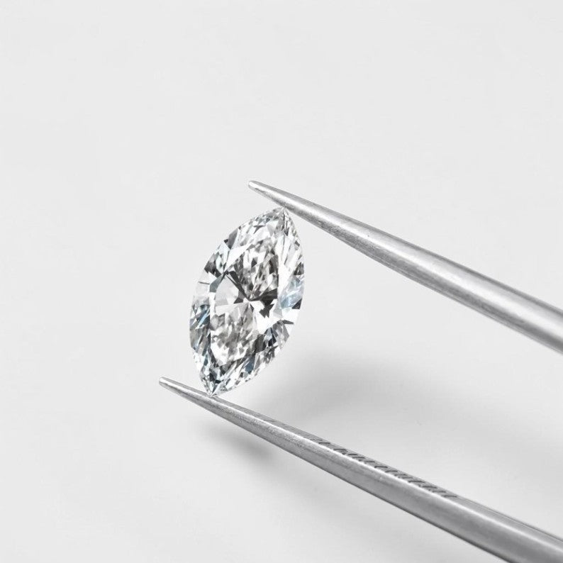 0.5ct to 3ct Marquise cut Lab Grown Diamond, IGI Certified, EF Colour, VVS/VS Clarity