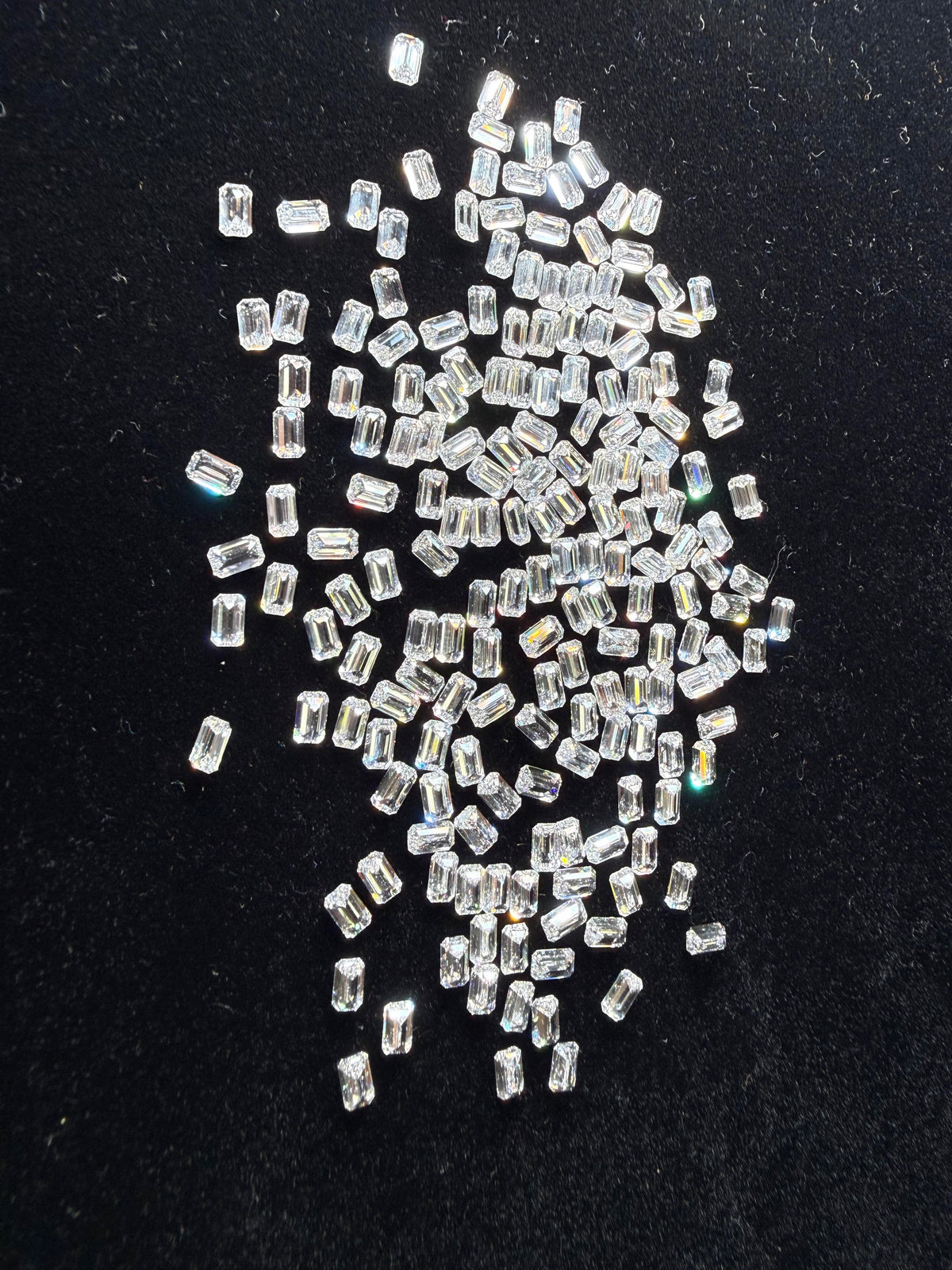 8.5 × 10.5 mm small Emerald loose Moissanite diamond, D color, VVS2 clarity