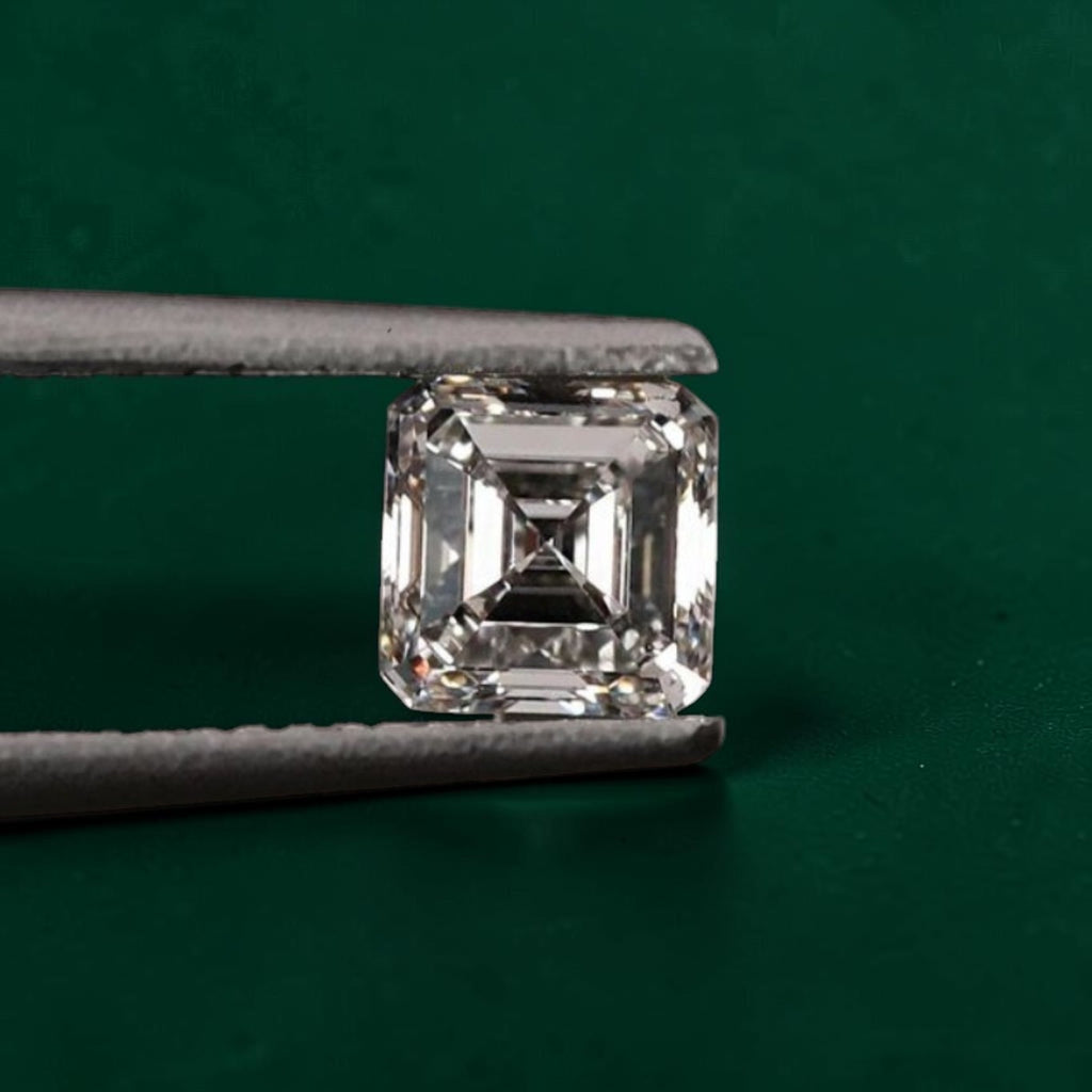 1CT Natural Asscher Cut Diamond