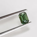 1CT Emerald cut fancy vivid Green lab grown CVD diamond, IGI certified
