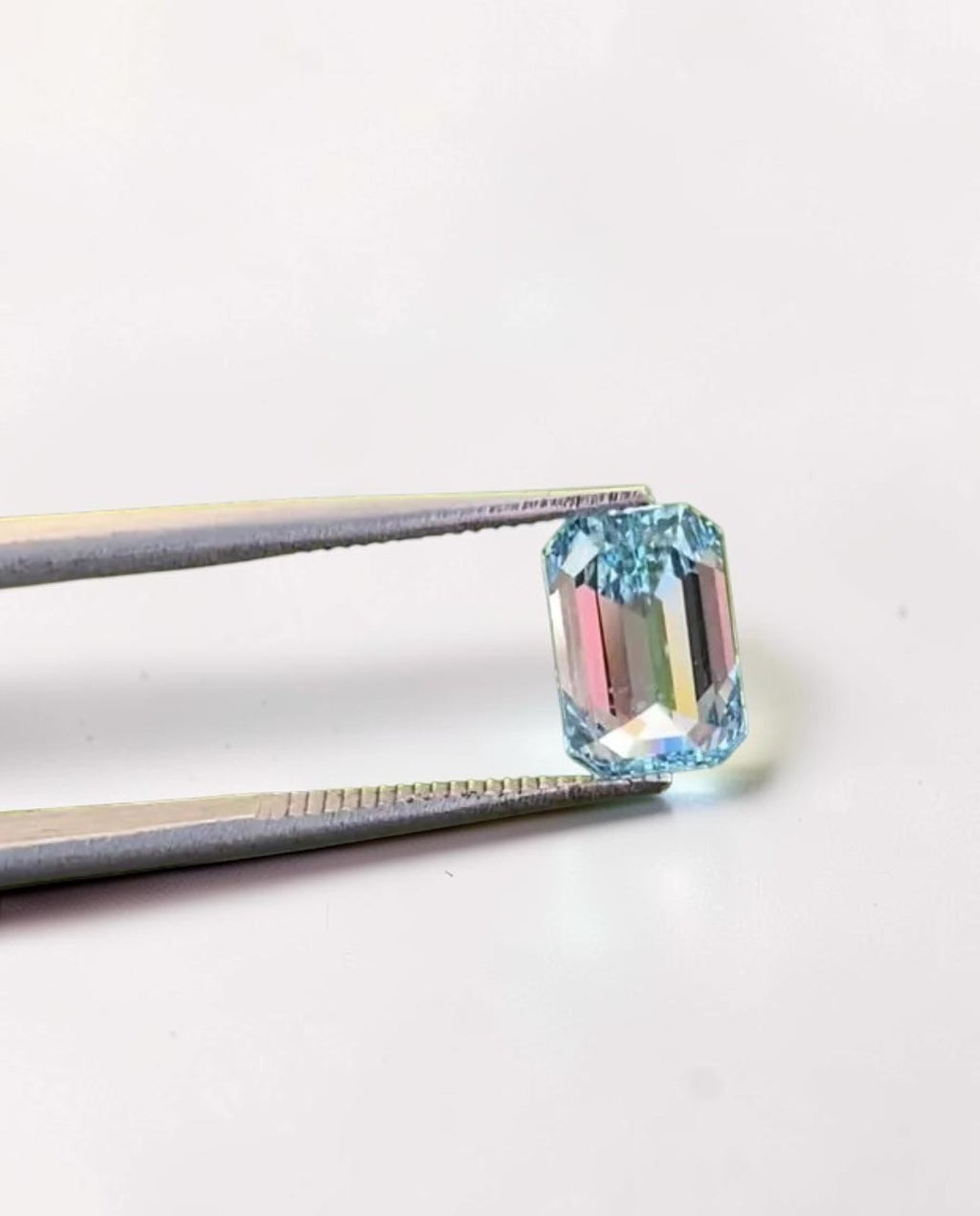 1CT Emerald cut fancy vivid Blue lab grown CVD diamond, IGI certified