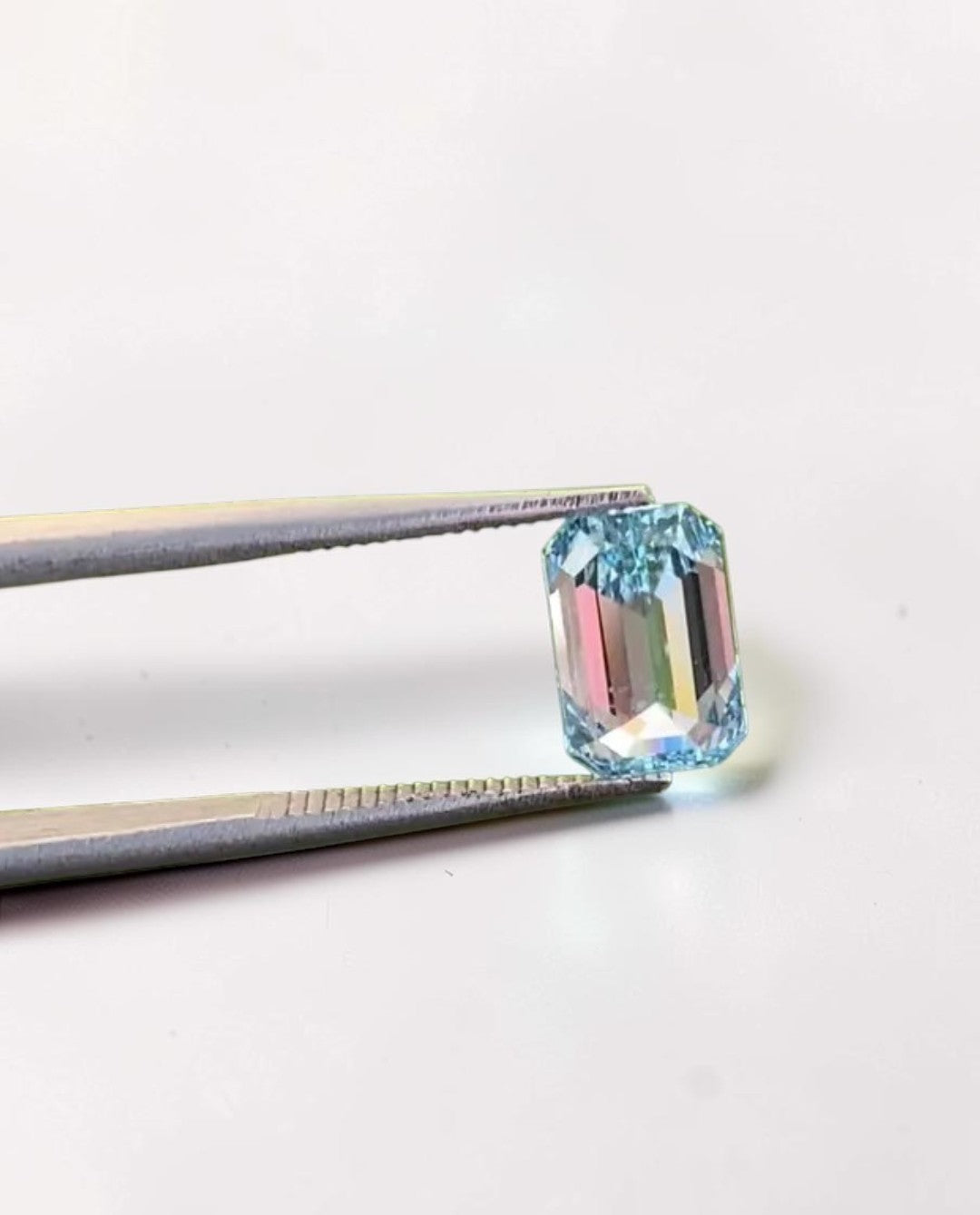 1CT Emerald cut fancy vivid Blue lab grown CVD diamond, IGI certified