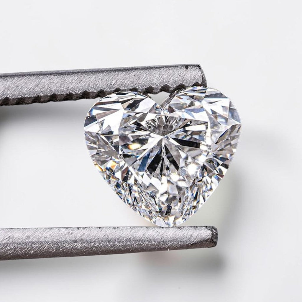 1 CT IGI Certified Heart Portuguese Cut Diamond, Lab Grown Diamond ,Portugal Flower Cut Lab Created Diamond, Diamond for Custom Ring