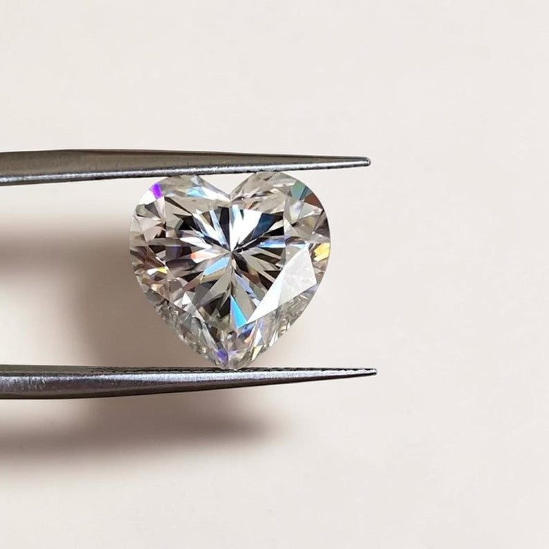 0.5ct to 3ct Heart cut Lab Grown Diamond, IGI Certified, EF Colour, VVS/VS Clarity