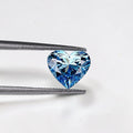 1CT Heart cut fancy vivid Blue lab grown CVD diamond, IGI certified