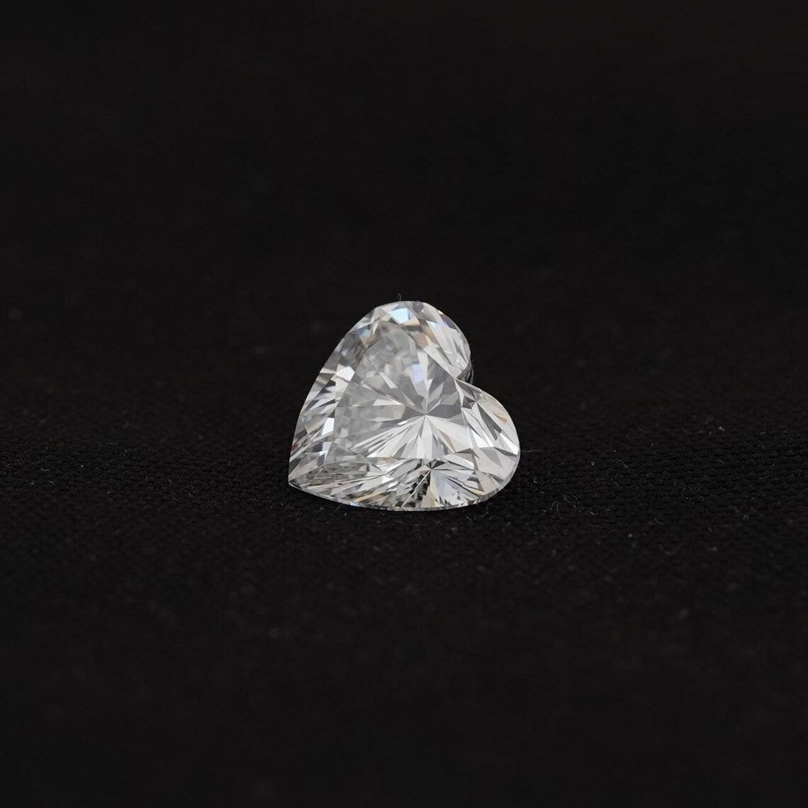 1ct to 5ct Heart cut Lab Grown Moissanite Diamond, EF Colour, VVS/VS Clarity