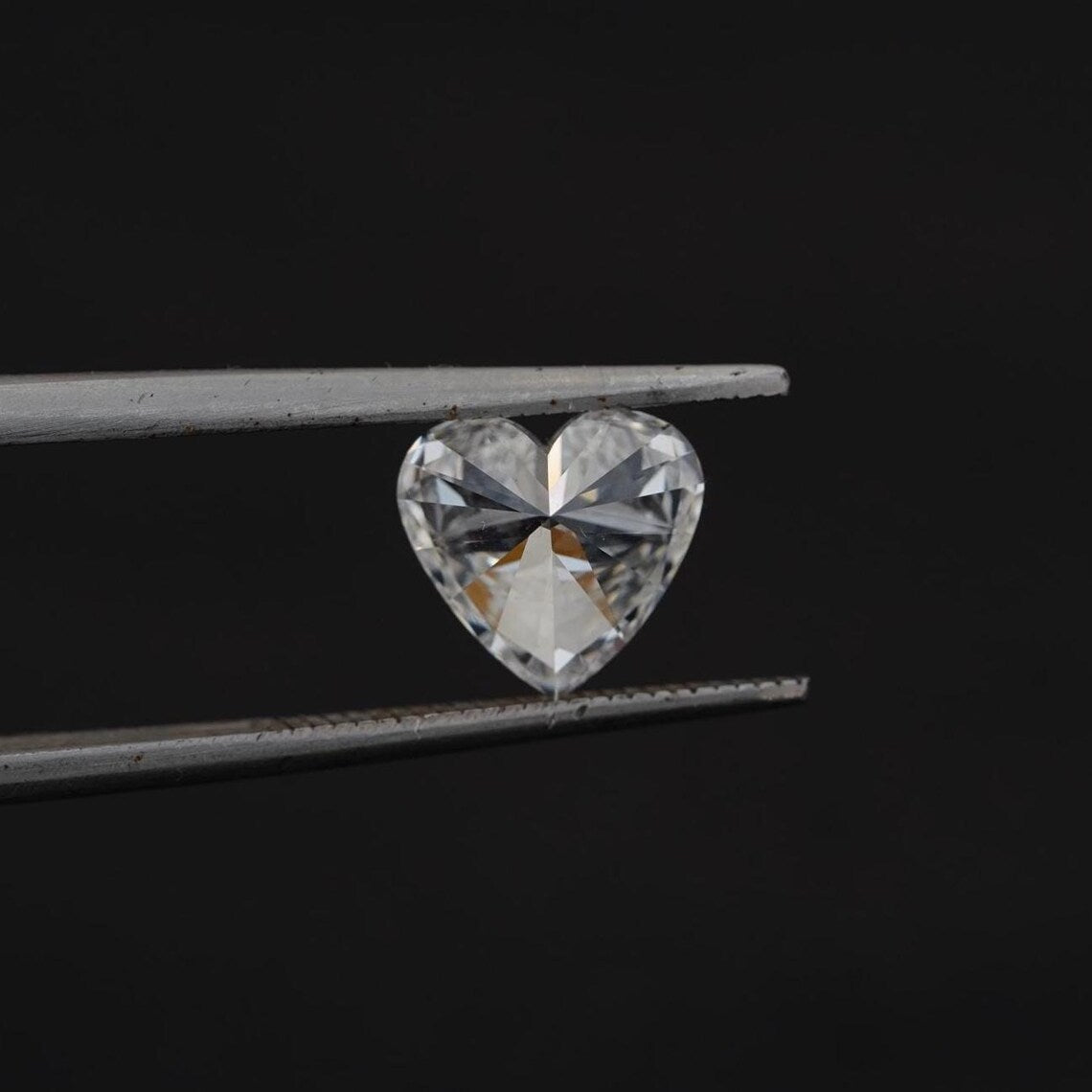 1ct to 5ct Heart cut Lab Grown Moissanite Diamond, EF Colour, VVS/VS Clarity
