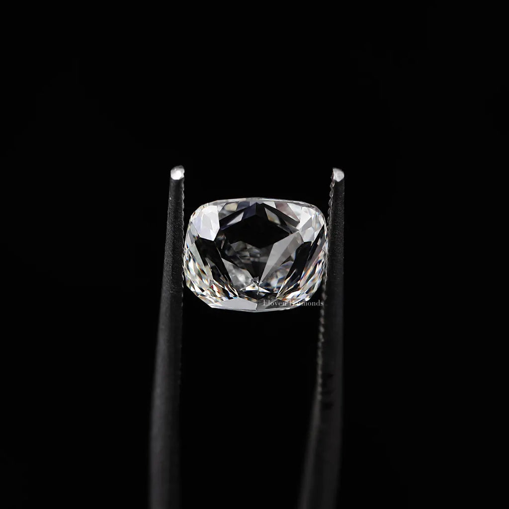 1ct to 5ct Cushion cut Lab Grown Moissanite Diamond, EF Colour, VVS/VS Clarity
