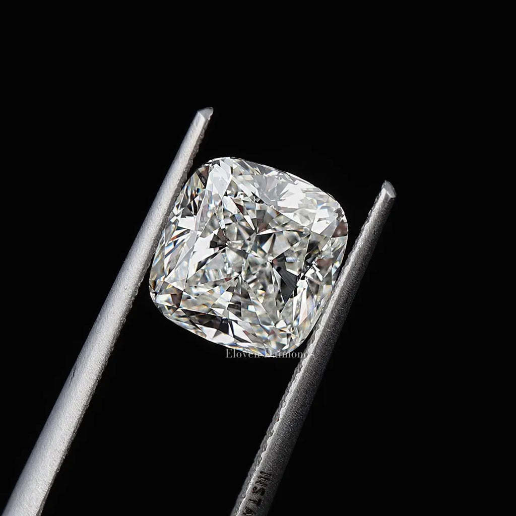 1ct to 5ct Cushion cut Lab Grown Moissanite Diamond, EF Colour, VVS/VS Clarity