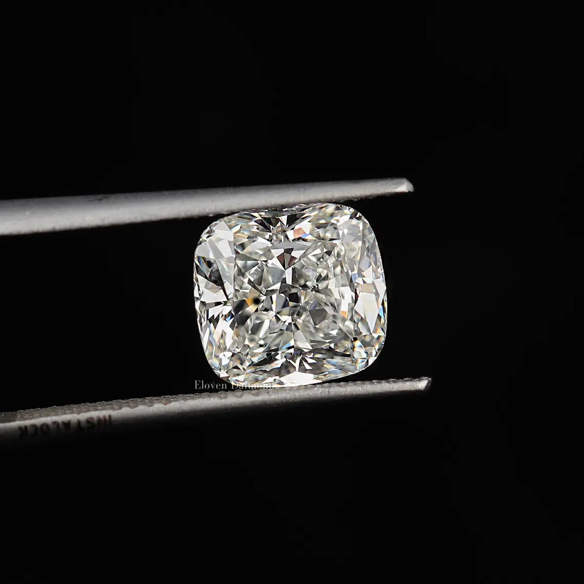 1ct to 5ct Cushion cut Lab Grown Moissanite Diamond, EF Colour, VVS/VS Clarity