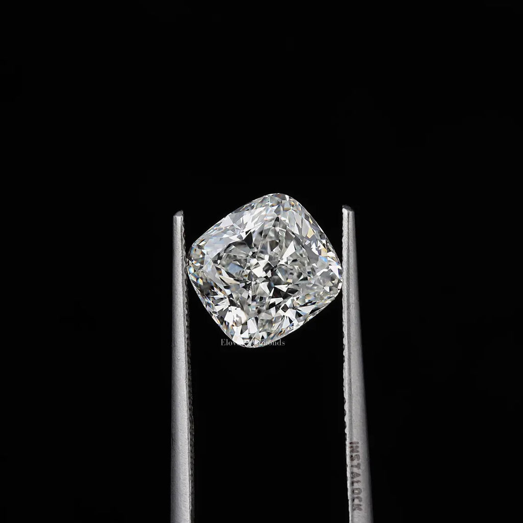 1ct to 5ct Cushion cut Lab Grown Moissanite Diamond, EF Colour, VVS/VS Clarity