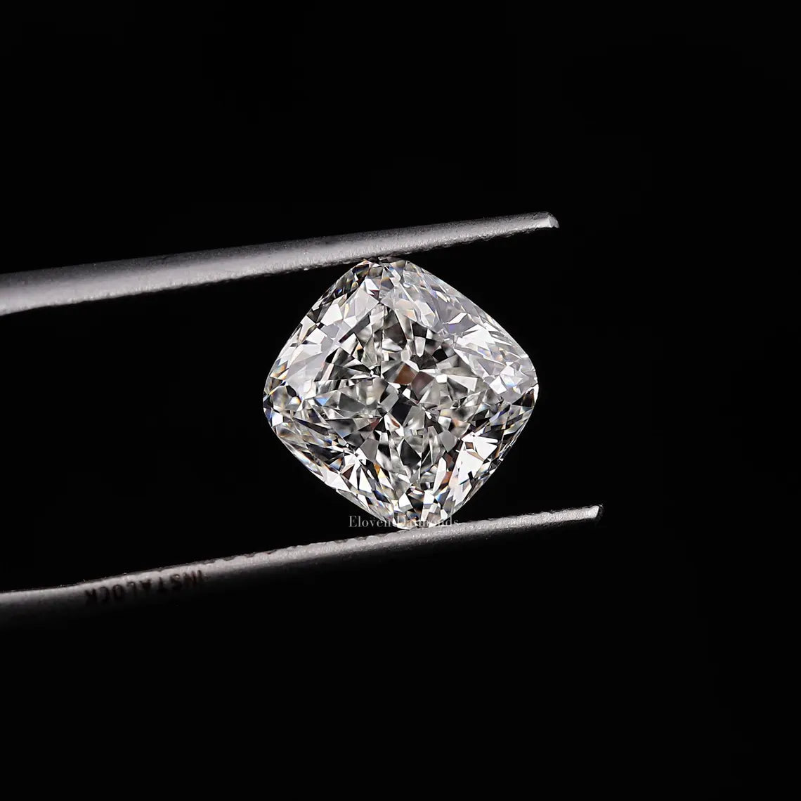 1ct to 5ct Cushion cut Lab Grown Moissanite Diamond, EF Colour, VVS/VS Clarity