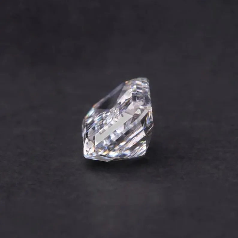 1ct to 5ct Emerald cut Lab Grown Moissanite Diamond, EF Colour, VVS/VS Clarity
