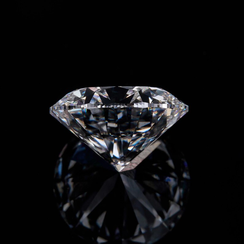 1ct to 5ct Round cut Lab Grown Moissanite Diamond, EF Colour, VVS/VS Clarity