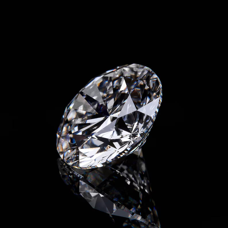 1ct to 5ct Round cut Lab Grown Moissanite Diamond, EF Colour, VVS/VS Clarity