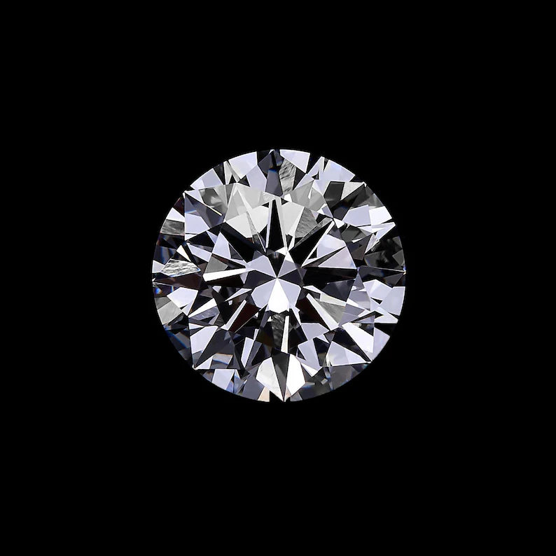 1ct to 5ct Round cut Lab Grown Moissanite Diamond, EF Colour, VVS/VS Clarity