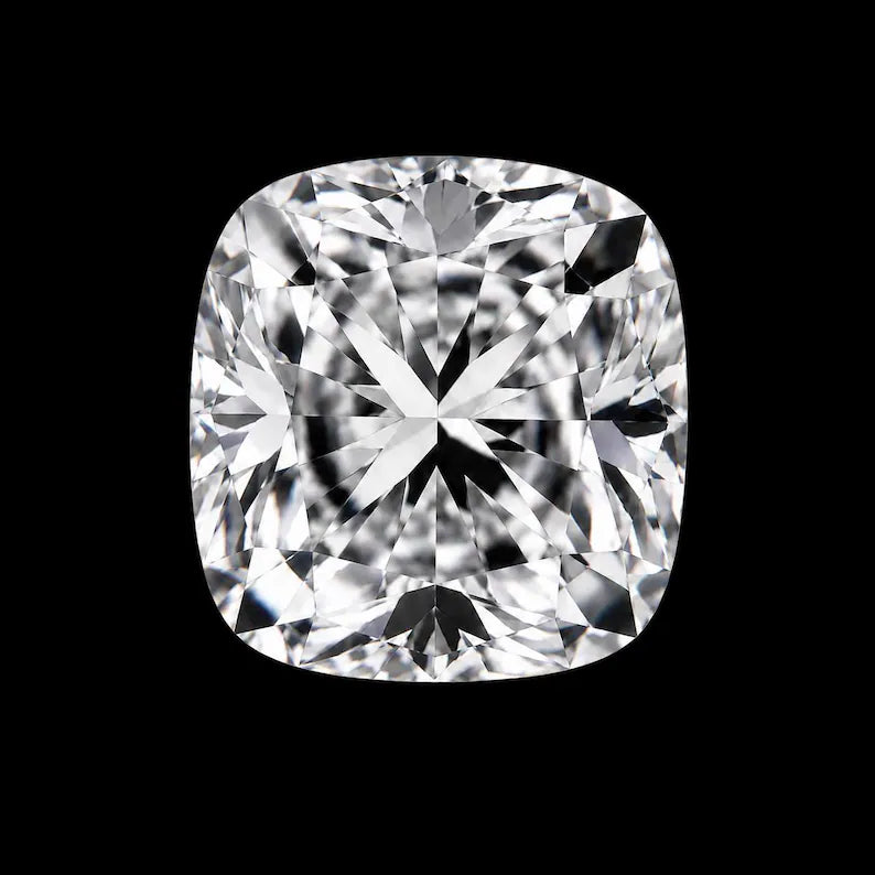 1ct to 5ct Cushion cut Lab Grown Moissanite Diamond, EF Colour, VVS/VS Clarity