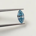 1CT Marquise cut fancy vivid Blue lab grown CVD diamond, IGI certified