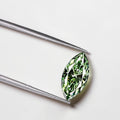 1CT Marquise cut fancy vivid Green lab grown CVD diamond, IGI certified