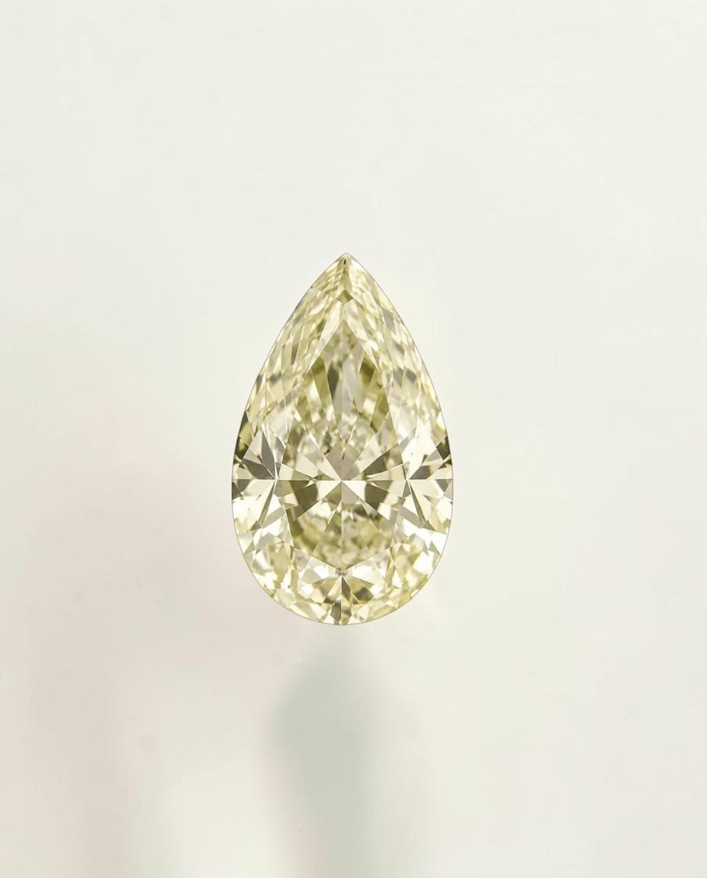 1CT Pear cut fancy vivid Yellow lab grown CVD diamond, IGI certified