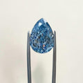 1CT Pear cut fancy vivid Blue lab grown CVD diamond, IGI certified