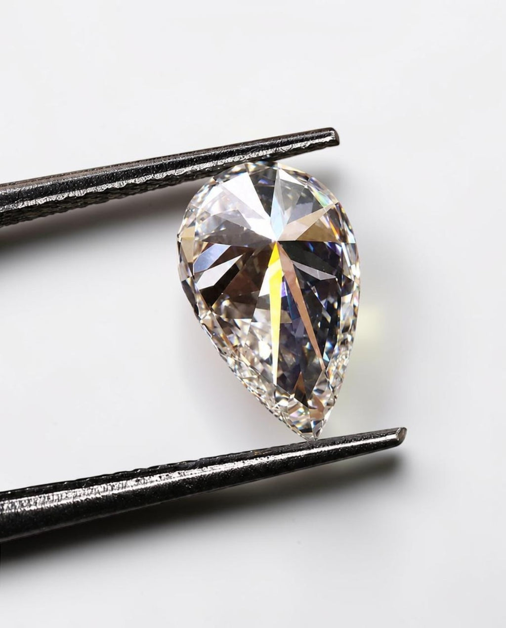 1 CT IGI Certified Pear Portuguese Cut Diamond, Lab Grown Diamond ,Portugal Flower Cut Lab Created Diamond, Diamond for Custom Ring