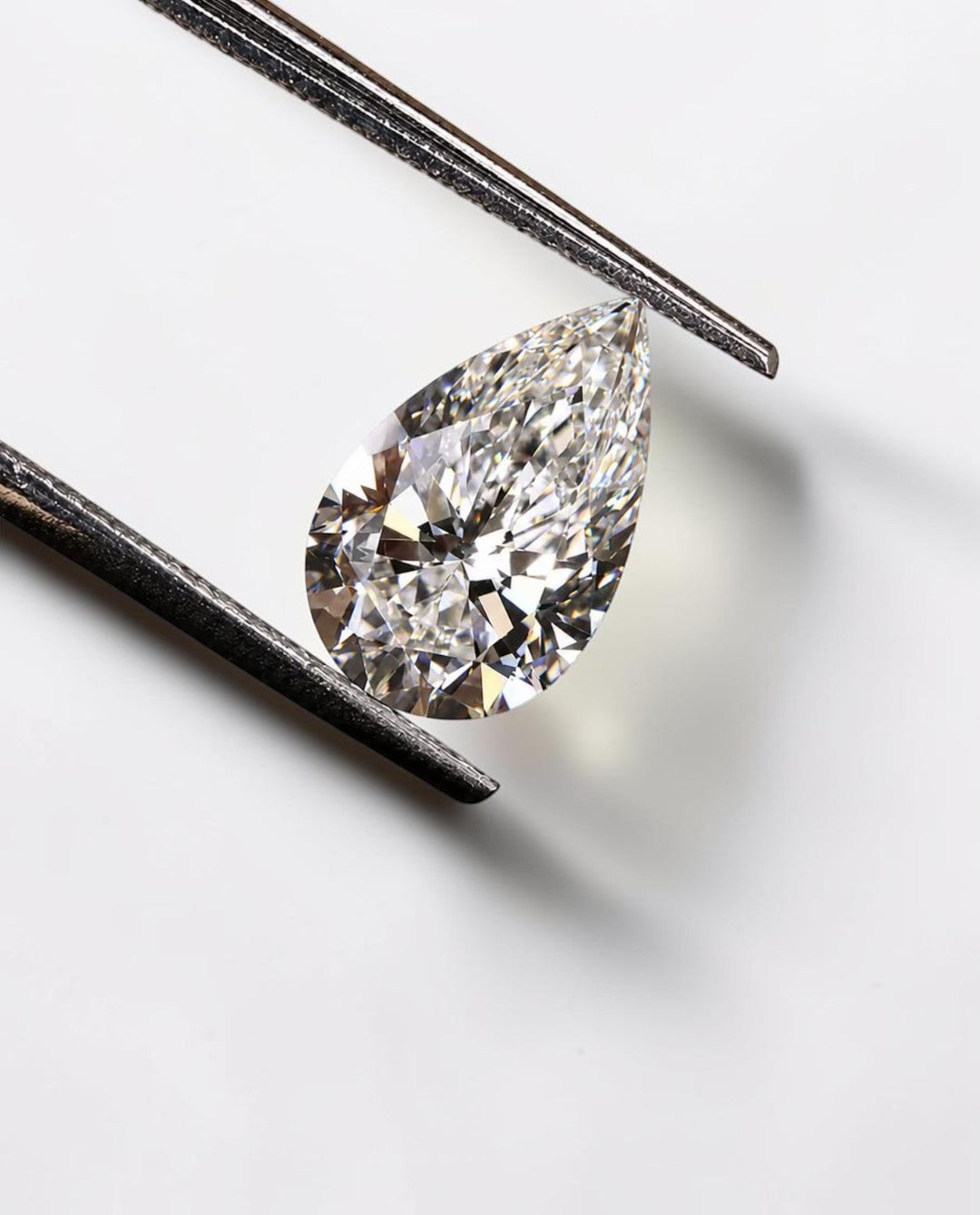 1 CT IGI Certified Pear Portuguese Cut Diamond, Lab Grown Diamond ,Portugal Flower Cut Lab Created Diamond, Diamond for Custom Ring