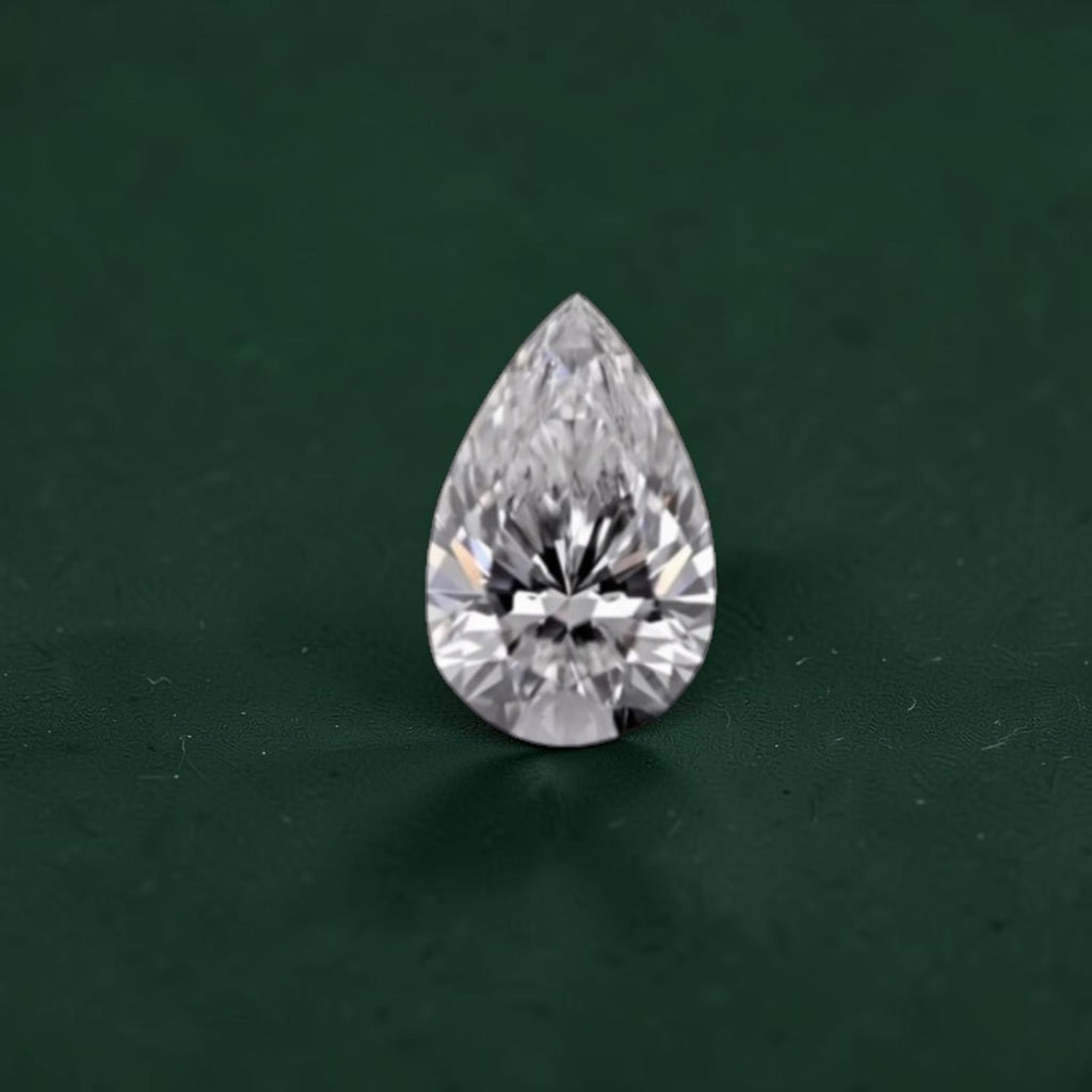 1CT Natural Pear Cut Diamond