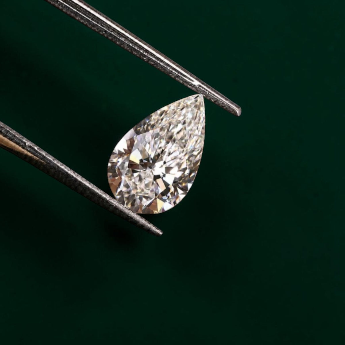 1CT Natural Pear Cut Diamond